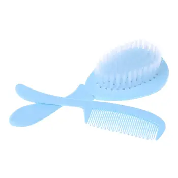 

1 Set Baby Newbon Comb Brush Nursing Supplies Bathing Washing Hair Care Soft Bristle Round Tip Safe Head Massage