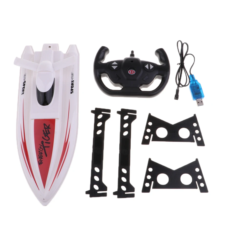 3 Colors 1/16 RC Racing Boat Battleship Dual Motor 20Km/h High Speed Kids Toddlers Play set Toys  Assault Military Ship Model