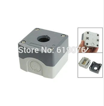 

1 hole Gray Plastic 22mm Dia Hole Push Button Switch Control Station Box