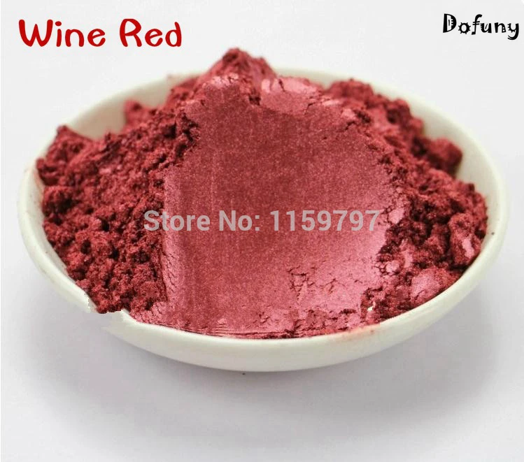 Dofuny Wine red pearl powder mica powder pearlescent pigment pearl powder for make up&soap&Automobile paint