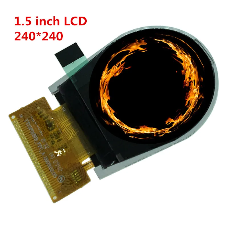 

Round TFT LCD 1.5inch display screen panel 36Pin Welding Sold type ILI9331 controller 240X240 QVGA MCU 8080 8/9/16/18 bit