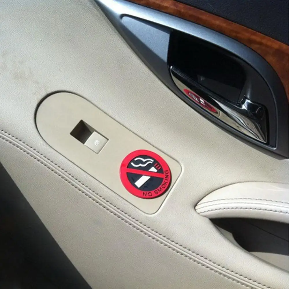 

No Smoking Warning Sticker Car Decal Easy to Stick Removable for B M W Benz Ford
