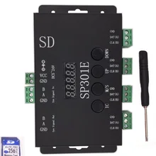 SP301E Syn сигнала программируемый светодиодный контроллер для WS2811 WS2813 WS2812B SK6812 APA102 пикселей Светодиодные ленты Панель свет, DC5-24V