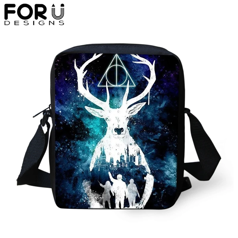 

FORUDESIGNS Customize Image Harri Potter Messenger Bags for Boys Girls Printing Crossbody Bags Shoulder Bag Satchels Dropship