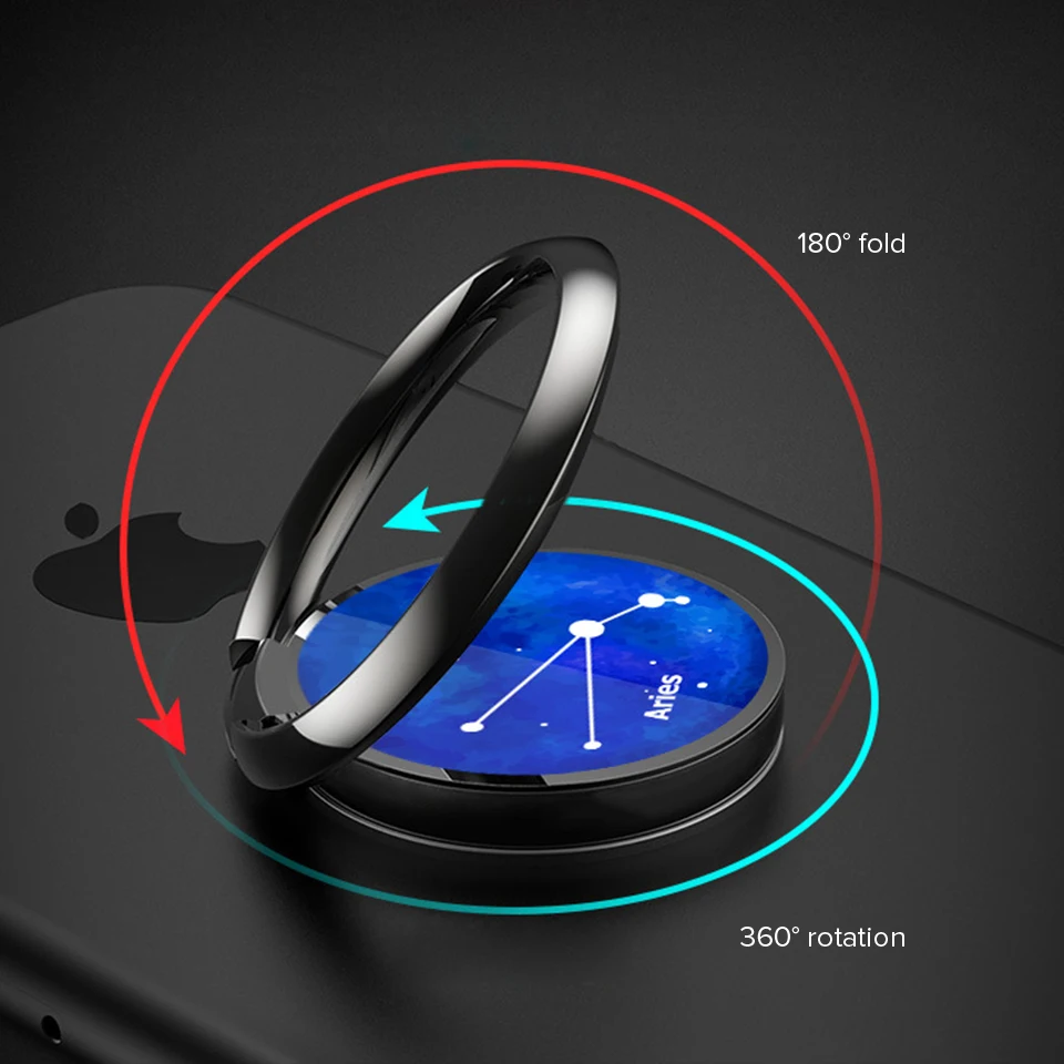 Venroii металлический держатель кольца для iPhone XR X 8 7 Plus Магнитный Автомобильный
