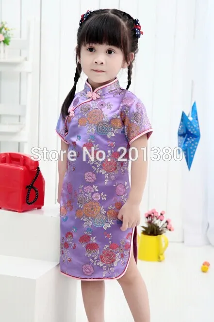 

Brand New Baby Girl Dress NEW YEAR summer Dresses Chinese Festival chi-pao qipao cheongsam gift Clothes