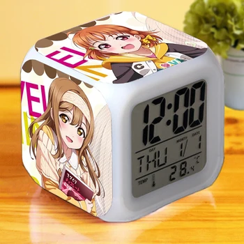 

Japan Anime Love Live School Idol Project 7 Color Change Glowing Alarm Clock