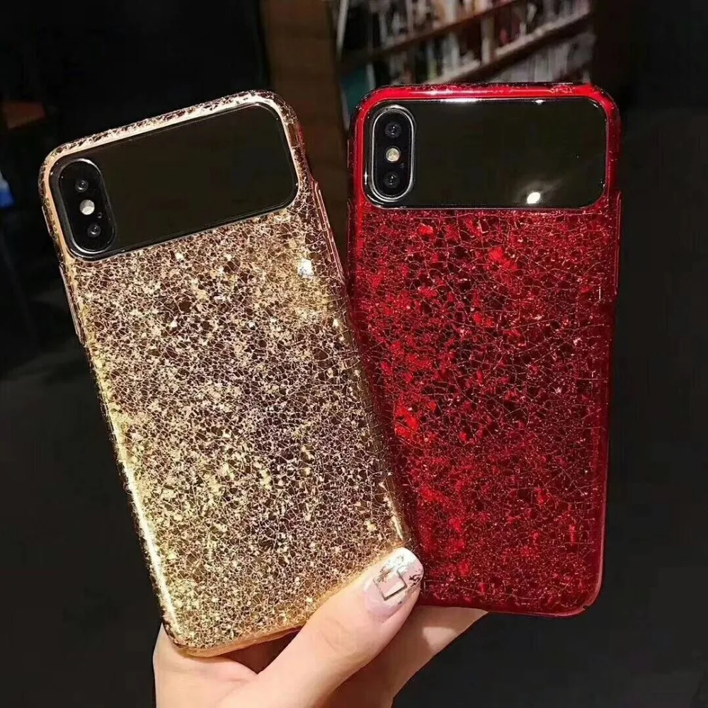 

For iphone X Case Shining Mirror PC Hard Cover Case For iphone 7 8 Plus 6 6S Plus Phone Case