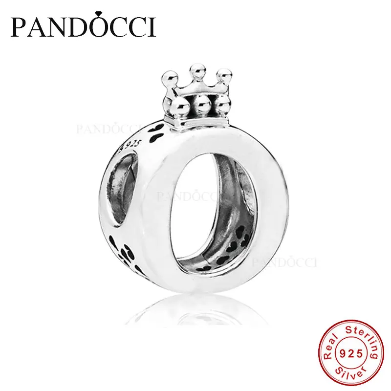 

PANDOCCI Crown O Charms Fits Snake Bracelets 925 Sterling Silver Signature Beads Original Jewelry Making for Women Berloque