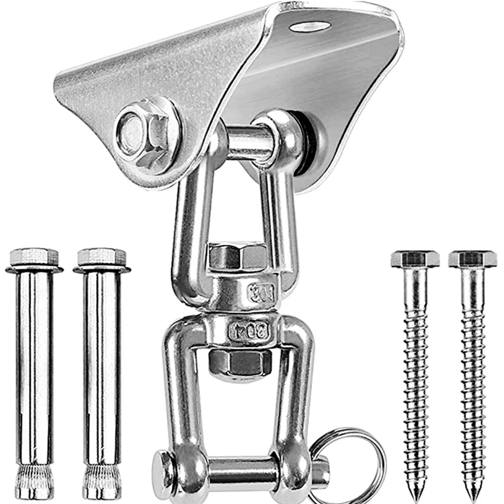 

Pre-drilled Swing Hanger Hook Rotation Indoor Heavy Duty Stainless Steel Hanging Wall Mount Rustproof Porch Easy Install Outdoor