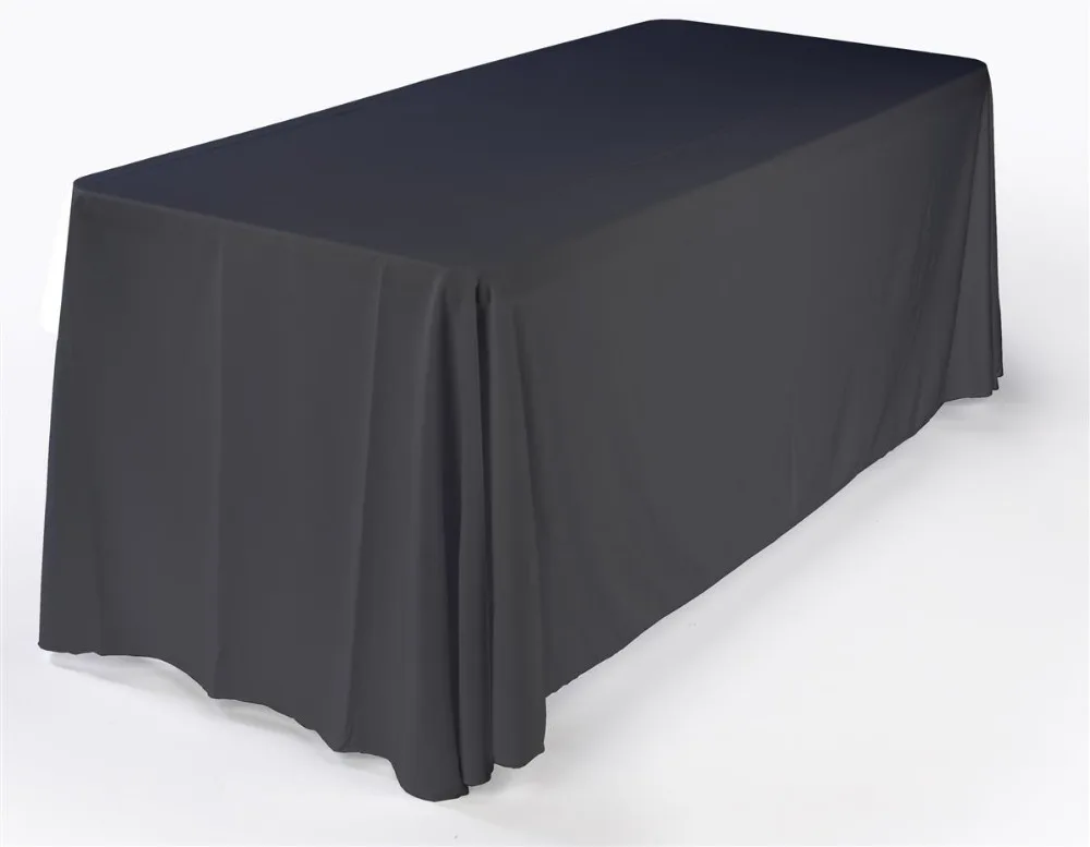 

Stretch 300D Polyester 6FT Plain, Solid Color Table Cover / Table Cloth / Table Skirt for Event
