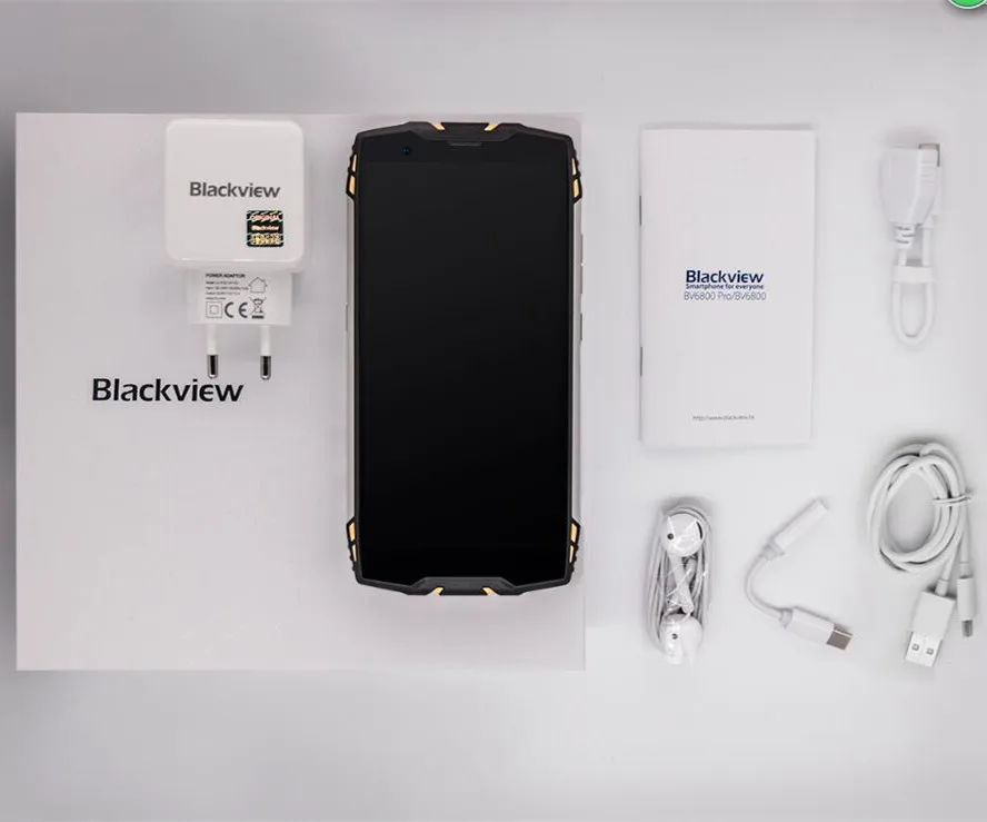 Blackview BV6800 Pro IP68 водонепроницаемый смартфон 4 Гб+ 64 Гб 5," 18:9 MT6750T Восьмиядерный 16,0 Мп Android 8,0 6580 мАч Беспроводное зарядное устройство