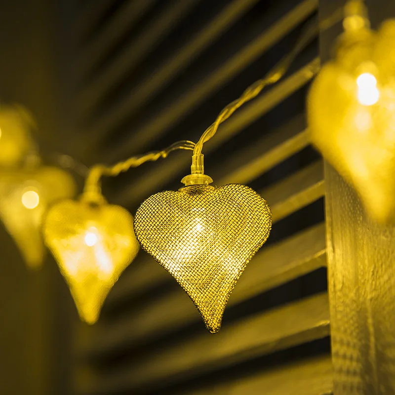 20Led Fairy Retro Heart Shaped Battery Operated String Lights 2.5M LED Decoration For Christmas Garland New Year gerlyanda 2018 20Led Fairy Retro Heart Shaped Battery Operated String Lights 2.5M LED Decoration For Christmas Garland New Year gerlyanda 2018