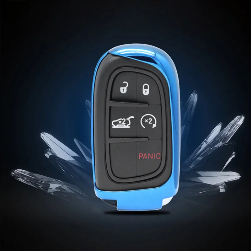 ТПУ дистанционного Smart Key Fob чехла для Dodge путешествие Зарядное устройство джип