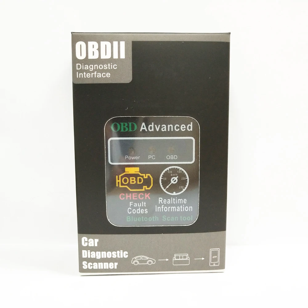 V2.1 HH ELM327 Bluetooth OBD сканер расширенный мини считыватель кодов ELM 327 неисправностей OBD2