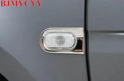 

BJMYCYY 2PCS/SET Stainless steel decoration frame for automobile steering lamp for Benz Smart