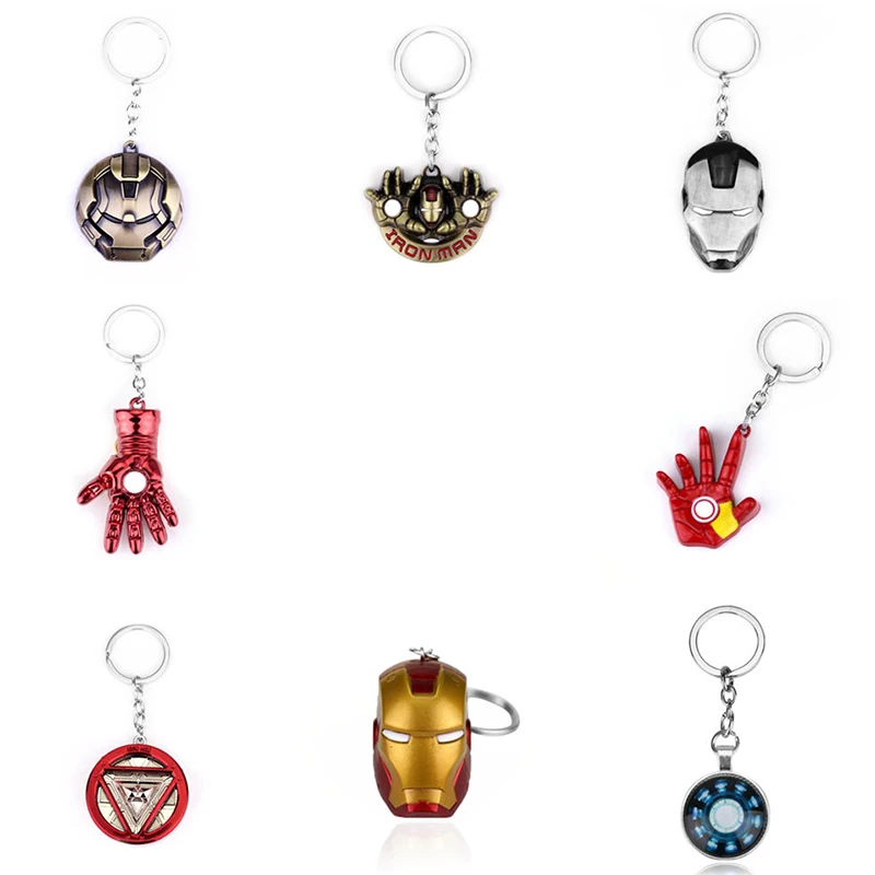 

Marvel Movie Iron Man Keychain The Avengers Endgame Superhero Ironman Car Key Holder Chain Pendant Keyrings Jewelry Gift Man