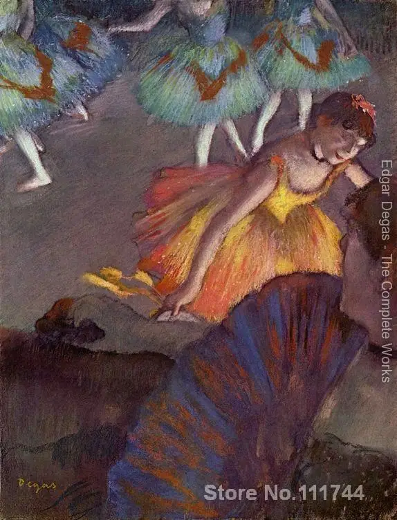 

Art gift Ballet seen from a loge Edgar Degas Oil paintings on canvas Handmade High Quality