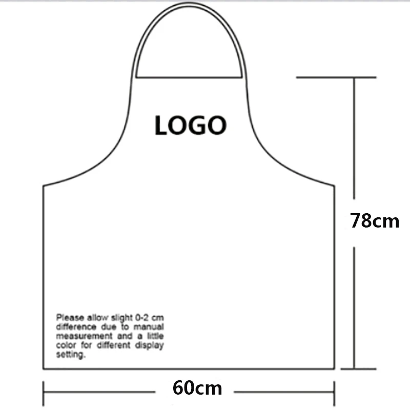 SenYue woman Men Adjustable Adult Bib Apron With Pockets Chef Waiter Kitchen Cook Apron