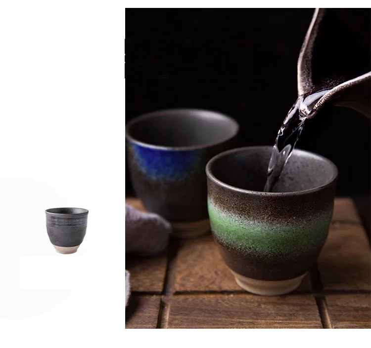 ANTOWALL японская глазурованная ручная роспись керамическая посуда чайная чашка для воды рекомендуемый Ресторан Бытовая Ретро маленькая чашка для вина