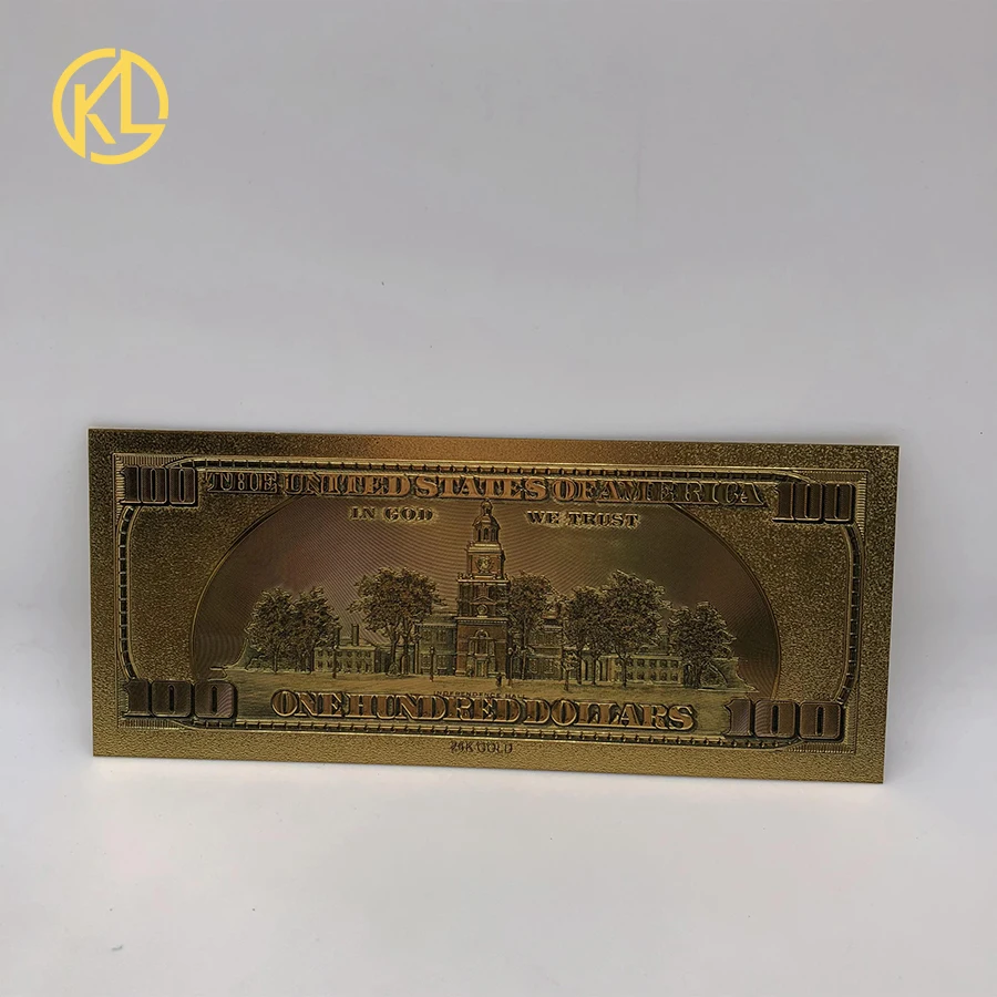 10 шт./lot24K золото банкнота чистый 100 доллар 999 Золото USD2 золотые банкноты фольга банкнота для ремесла коллекции и подарков