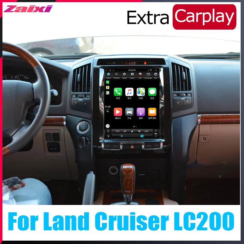Top ZaiXi 12.1" Tesla Type Android For Toyota Land Cruiser LC200 2008~2015 Car Android DVD Player Navigation GPS Radio Multimedia 2