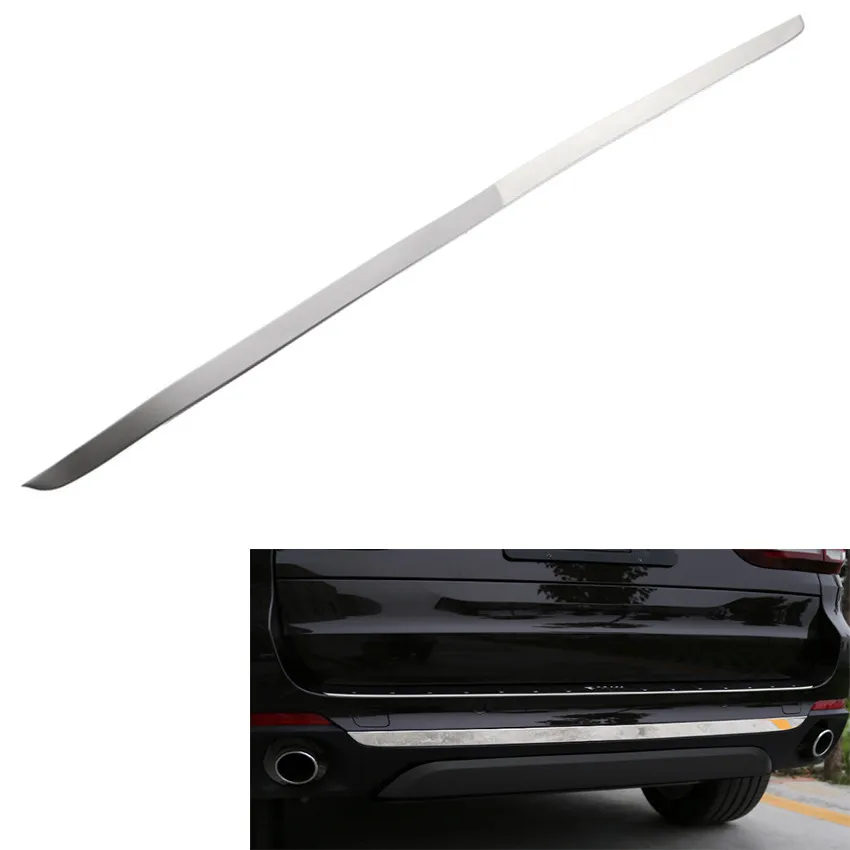 

Fit for BMW X5 F15 2014-2017 Stainless Steel Chrome Rear Bumper Protect Strip Cover Trim Car Exterior Accessories Styling