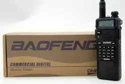 Baofeng DM-5R плюс с 3800 мАч длинные Батарея Портативный Радио УКВ двухдиапазонный DMR 5 Вт 128CH Walkie Taklie трансивер