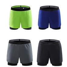 Новые мужские шорты для бега 2 в 1 быстросохнущие профессиональные марафонские Шорты Мужские дышащие спортивные шорты с карманом