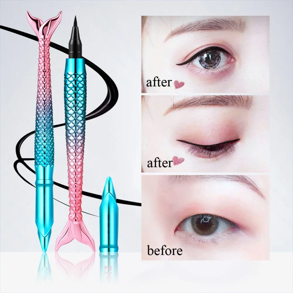 1 шт. черный стойкий Русалка подводка для глаз карандаш для глаз Водостойкий карандаш для глаз Smudge-Proof Cosmetic жидкая Косметика для макияжа