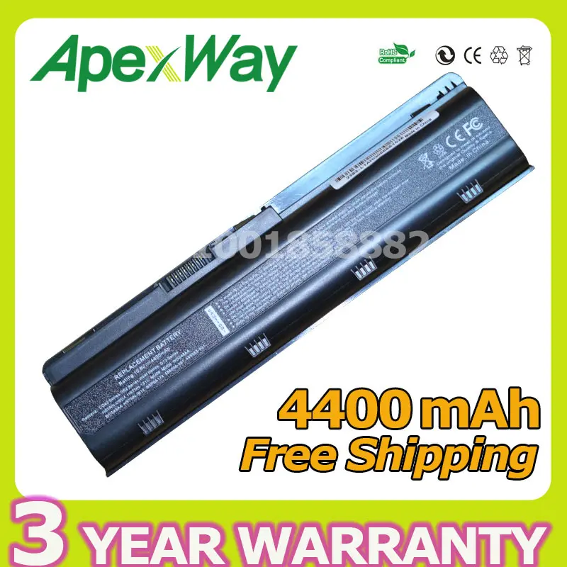 

Apexway 11.1V 6 cell battery for HP DM4 MU06 MU09 CQ32 CQ42 G42 G72 G62 for Pavilion g6s g6t g6x for Presario CQ43 CQ56 CQ62