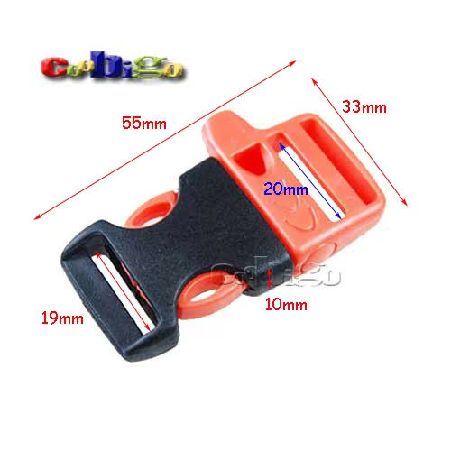 

5000pcs 3/4" (20mm) Emergency Survival WHISTLE BUCKLES FOR PARACORD BRACELETS #FLC007-D