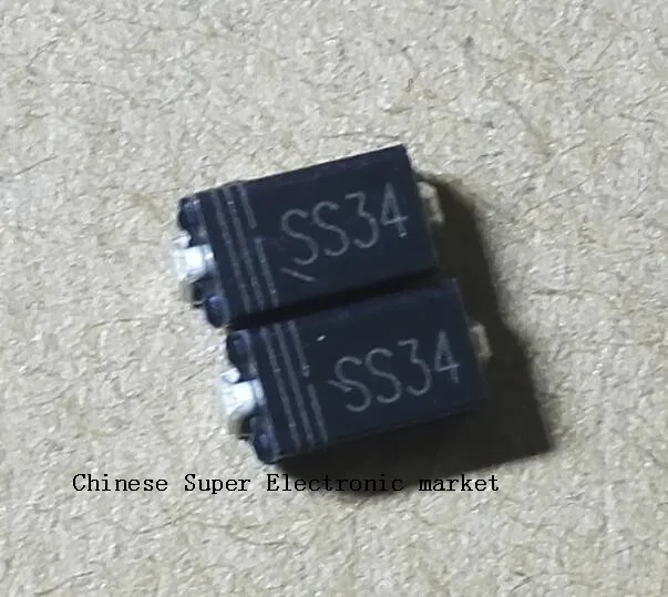 

100pcs 1N5822 SMA SS34 smd do-214ac IN5822 Schottky diode ss34