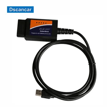 

ELM327 V2.1 Scanner Software USB Plastic with FT232RL Chip OBDII/OBD2 Auto Diagnostic Scanner Tool ELM327 Code Reader