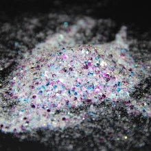 Holo белый растворитель стойкий блеск микс срезанный блеск, дизайн ногтей деко лак для ногтей Блеск красочный маникюр Блеск Конфетти