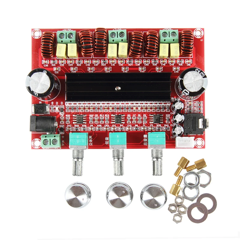 TPA3116 2.1 Digital Audio Power Amplifier Board 2*80W+100W TPA3116D2 Subwoofer Speaker Amplifiers DC12-24V amplificador Module TPA3116 2.1 Digital Audio Power Amplifier Board 2*80W+100W TPA3116D2 Subwoofer Speaker Amplifiers DC12-24V amplificador Module