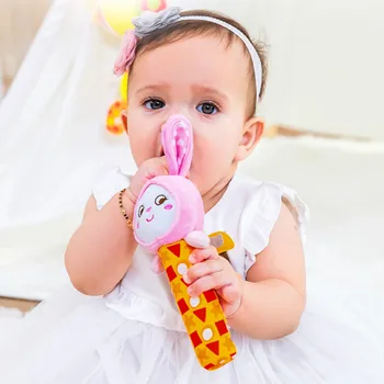 

Differnet Kinds Baby Toys Baby Hand Grip Rod Toys, Educational Toys Rattle Animal BB Stick Hand Bell Toy