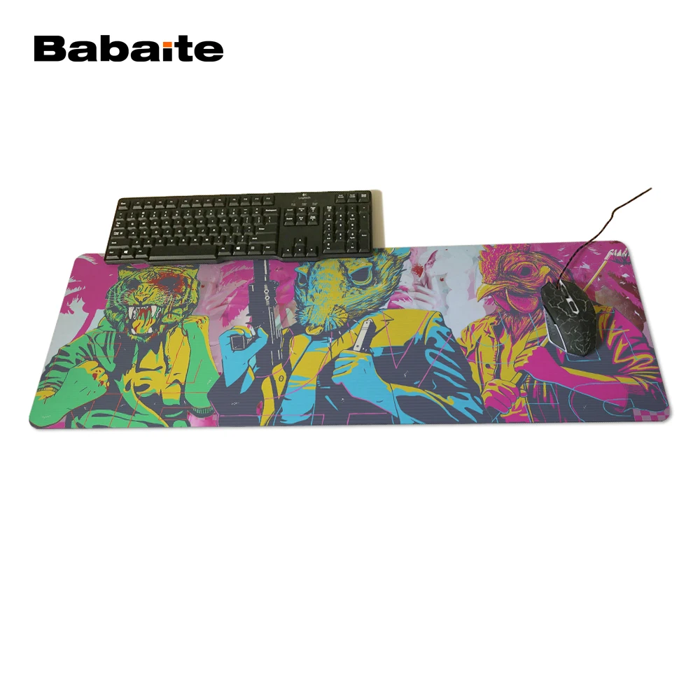 Коврик для мыши Babaite Hotline Miami Pad Notbook компьютерный коврик на заказ с запирающимся