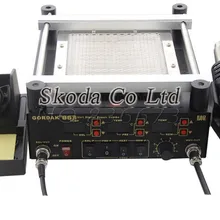 Gordak 863 3 в 1 Тепловая пушка паяльная станция с регулировкой BGA+ Электрический паяльник+ ИК станция предварительного нагрева для ремонта BGA SMD