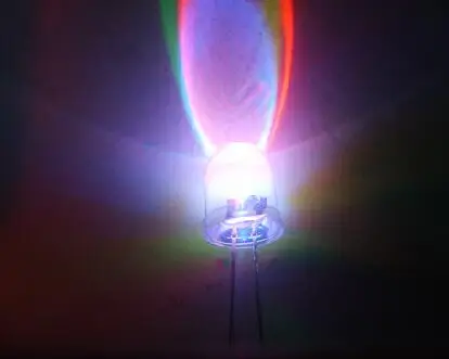 50 шт. 10 мм цветная вспышка F10 вспышка переменный красный, зеленый и синий светодиодный светоизлучающий диод светодиодный автоматический мигающий светильник