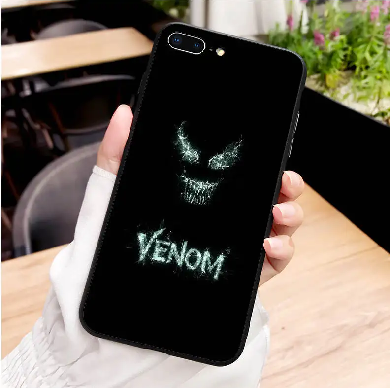 Роскошный чехол venom superhero marvel Мягкий силиконовый чехол для телефона для iPhone 11Pro MAX XR XS X10 5 5S 5SE 6 6S 11Pro MAX 6 7 8Plus - Цвет: TPU