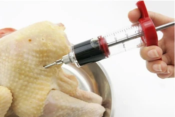 

200pcs/lot BBQ Meat Turkey Chicken Flavor Syringe Injector