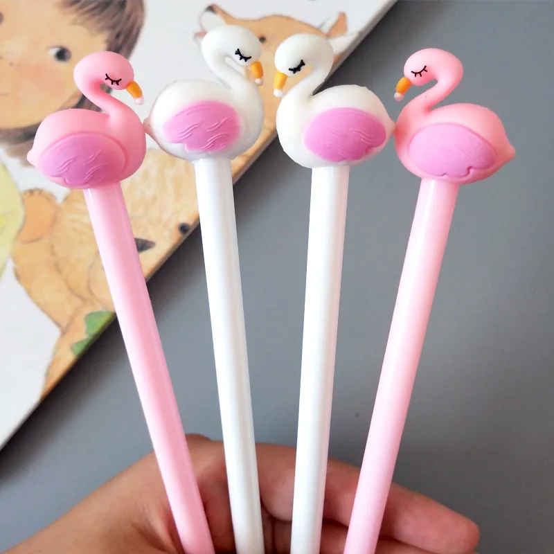 

1 PCs Creative Stationery Little Fresh Cute Swan Neutral Pen Black Water Pen