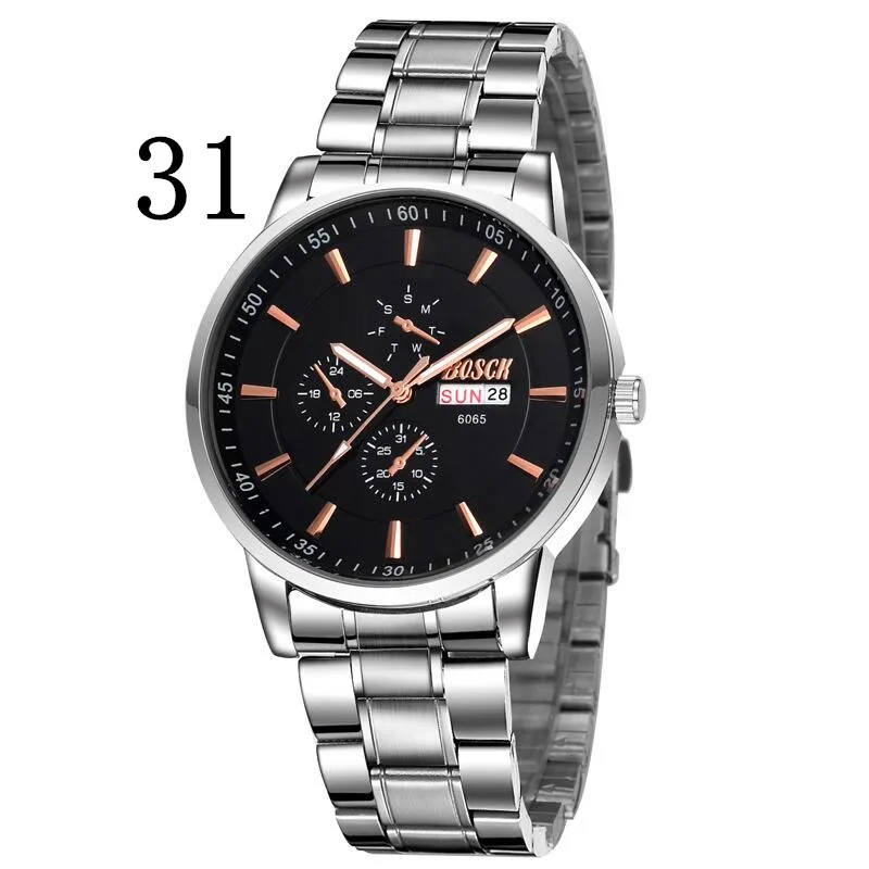 

In 2019, the new leisure fashion quartz watch leather luxury men's watch.