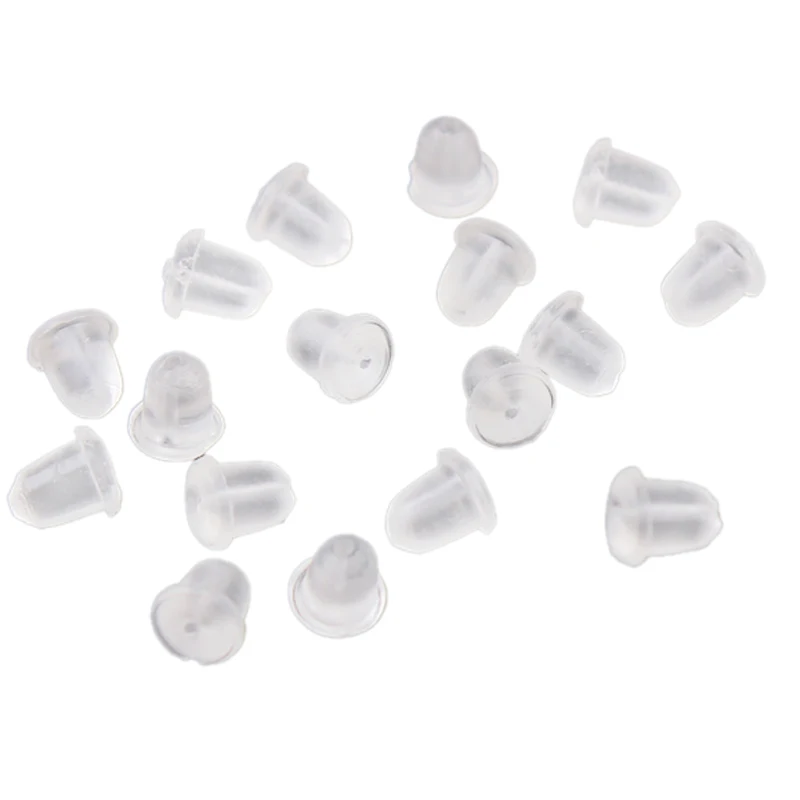 Buy Clear Rubber Bullet Clutch Earring Safety Backs