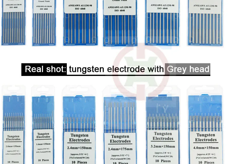 Лучший Вольфрам электроды сварочные электроды 1,0 1,6 2,0 2,4 3,0 3,2 4,0 мм WT20 WC20 WL20 WL15 WZ8 WP WY20 WR20 Tig сварки стержней