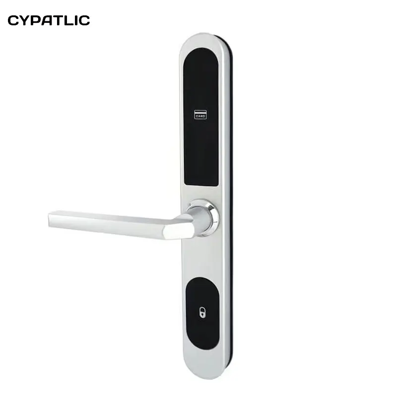 Front Door Keyless Entry 3585 Mortise Hotel Rf Card Door Lock On Slim Aluminum Doordoor Locks - Aliexpress