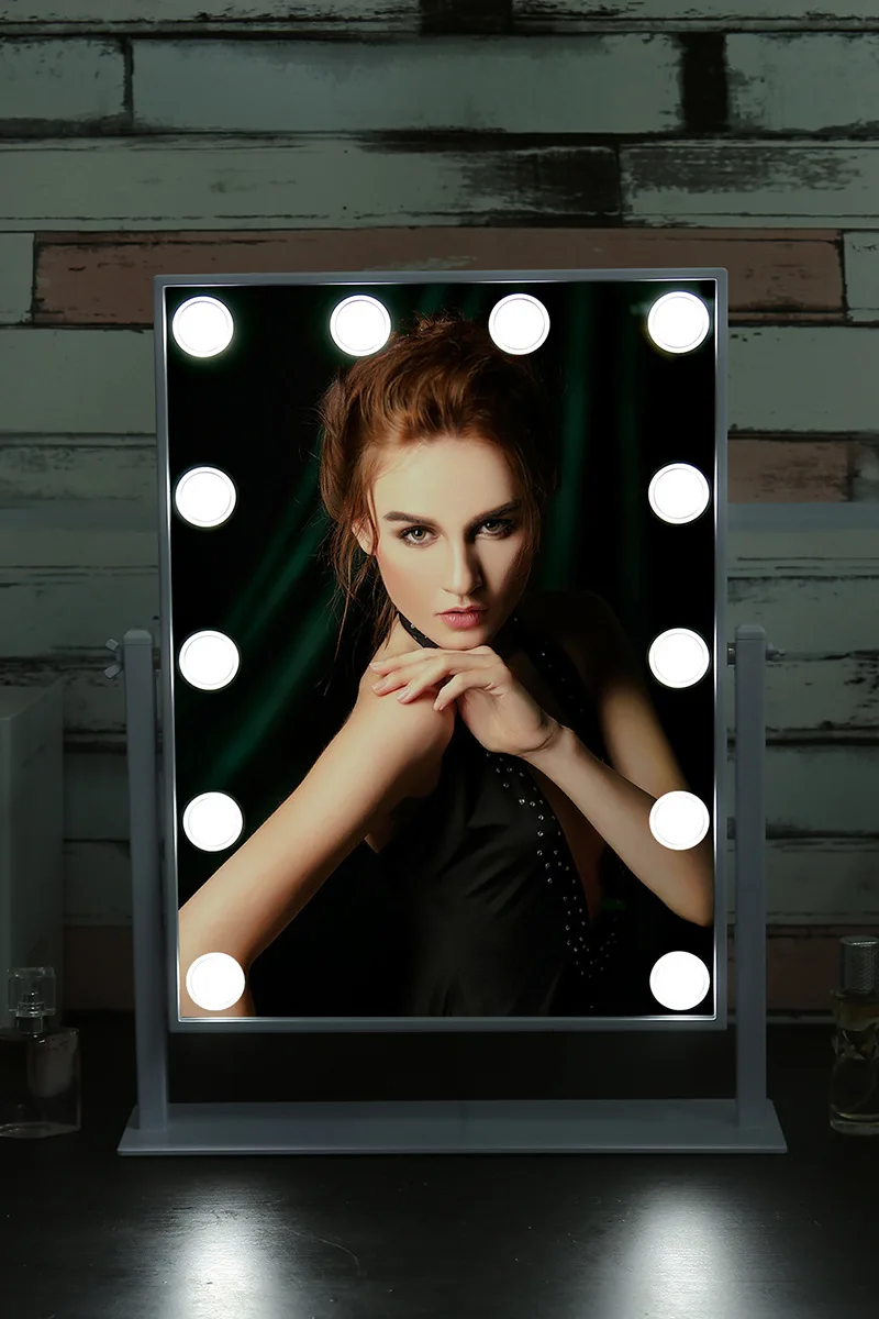 USB LED 12V Makeup Lamp 10 Bulbs Kit For Dressing Table Stepless Dimmable Hollywood Vanity Mirror L