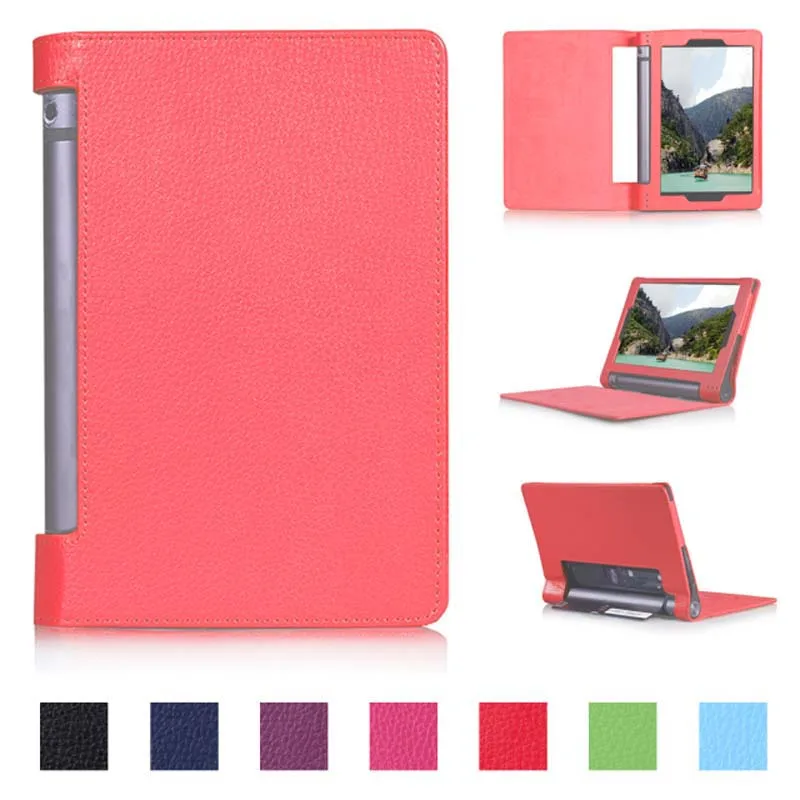 Ультратонкий кожаный чехол книжка личи для Lenovo YOGA Tab3 850F YT3 850F/M/L Tablet|smart case|case for