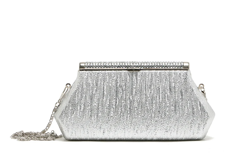 

AC821 elegant solid woman ladies multifunctional day clutch coin purse mobile phone card holder frame Evening Bag Minaudiere 0